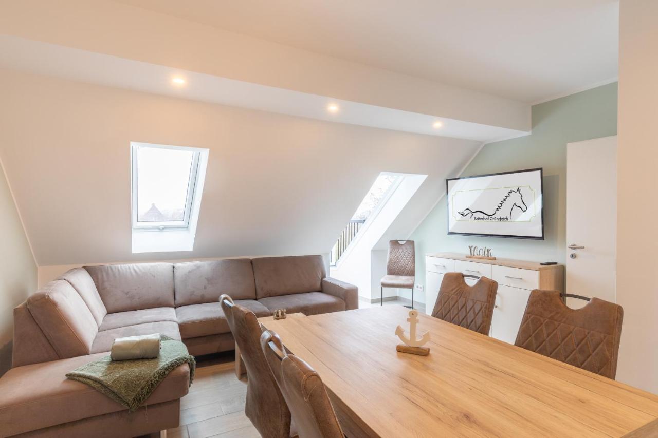 Ferienwohnung Reiterhof Gründeich Holtgast Exterior foto